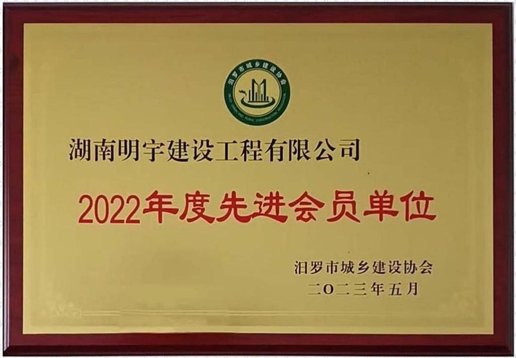 2022年度先进会员单位
